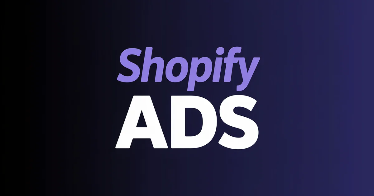 Shopify Video Ads Per-Clip Cost 2026, bold headline over a grid of product ad frames on a dark indigo gradient
