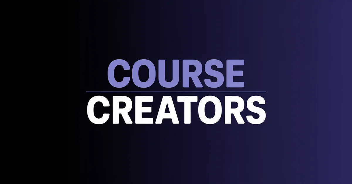 Video tools for course creators, migration guide 2026 headline over stacked lesson thumbnails on a dark indigo gradient